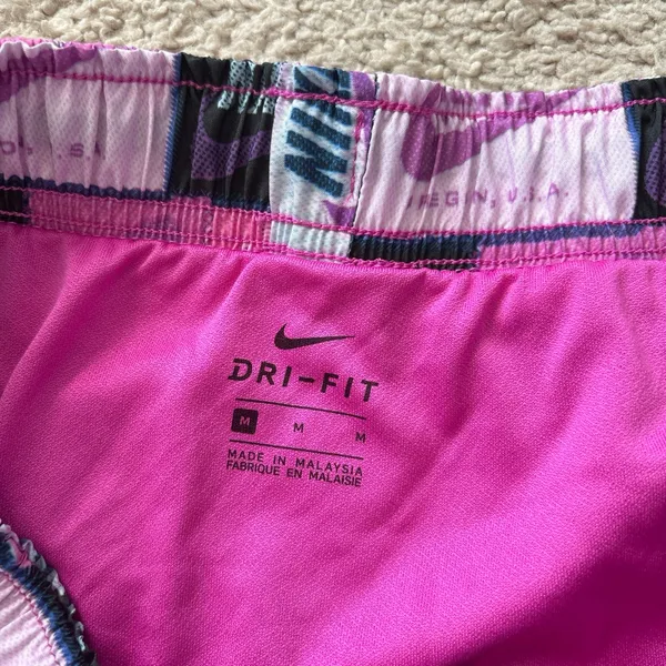 Nike Women's Athletic Shorts - Pink and Blue - Image 2