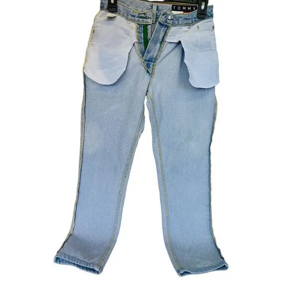 VTG Tommy Hilfiger Classic Woman's Blue Jeans Denim Wash 1/30 100% Cotton‎ 26" - Image 3
