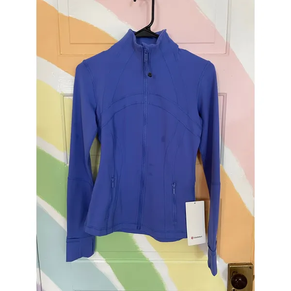Lululemon NWT Define Jacket Luon Periwinkle Blue Size 4 Zip Up Yoga - Image 2