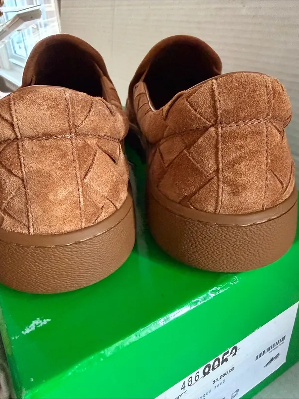 Bottega Veneta Sawyer Intrecciato suede slip-on sneakers Size EU 40 - Image 8