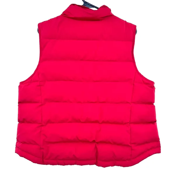 Talbots Size XL Petites Vest Red Puffy‎ Down Insulated Winter Quilted Outerwear - Image 2