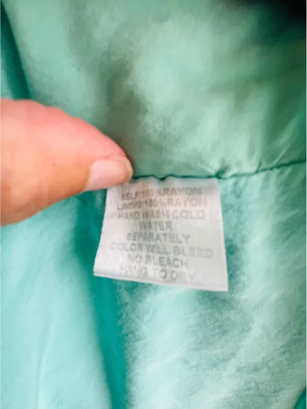 Reborn J Sunday Morning Dress Mint Floral Size 3X - Image 10
