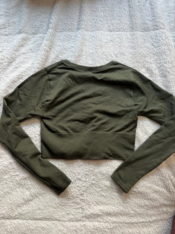 Green Aerie Long Sleeve Top - Image 2