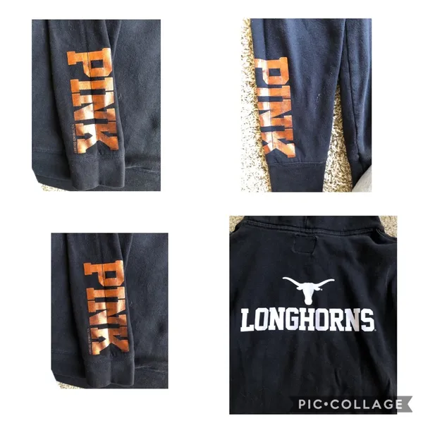VS pink Texas Longhorns sweater Sz S - Image 6
