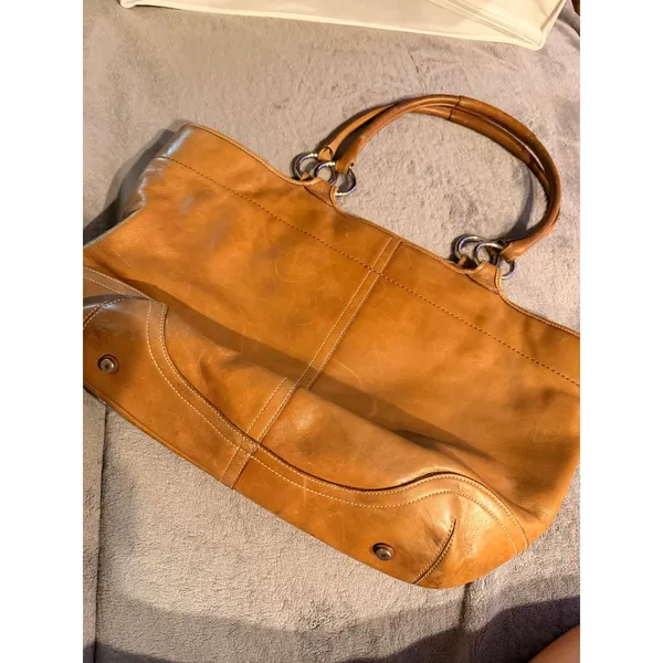 Coach Womens Tote Large Brown Leather Soho Buckle Shoulder Bag 5770 - Image 3