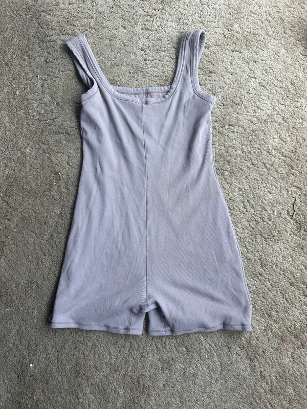 Skims Cotton Rib Onesie Bodysuit - Image 4