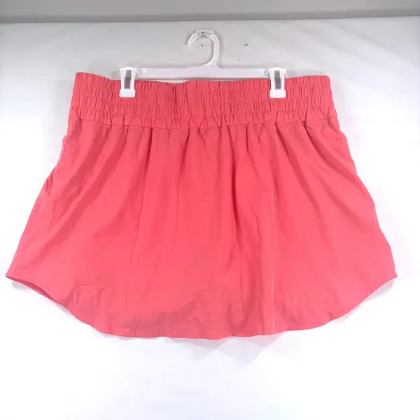 Pinspark Womens Pink Athletic Skort Smocked Waist Tennis Golf Skirt 2XL Golfcore - Image 9