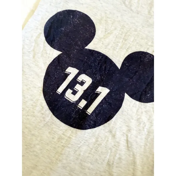 Disney Mickey Mouse 13.1 Half Marathon Racerback Tank Size S Gray RunDisney - Image 4