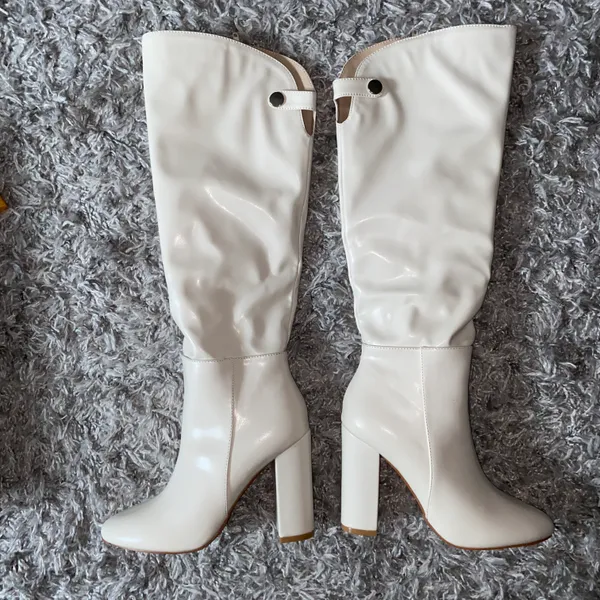 Lulus Giseley Bone Knee High Boots - Image 3