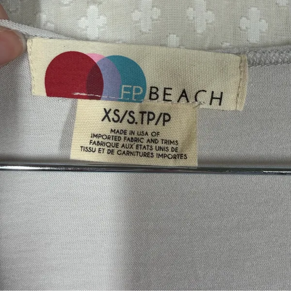 Free People Beach Off White Oversized Tunic Top‎ - Image 2