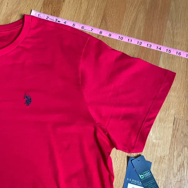 U.S. Polo Assn. Men’s Crew Neck T-Shirt Red 2XL Short Sleeve 100% Cotton NWT - Image 9