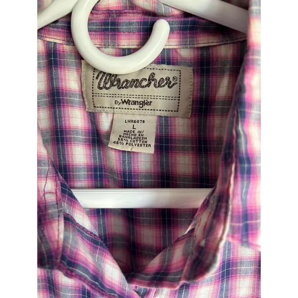 VT Wrangler Wrancher Women's L‎ Western Pearl Snap Button Down Long Sleeve - Image 3