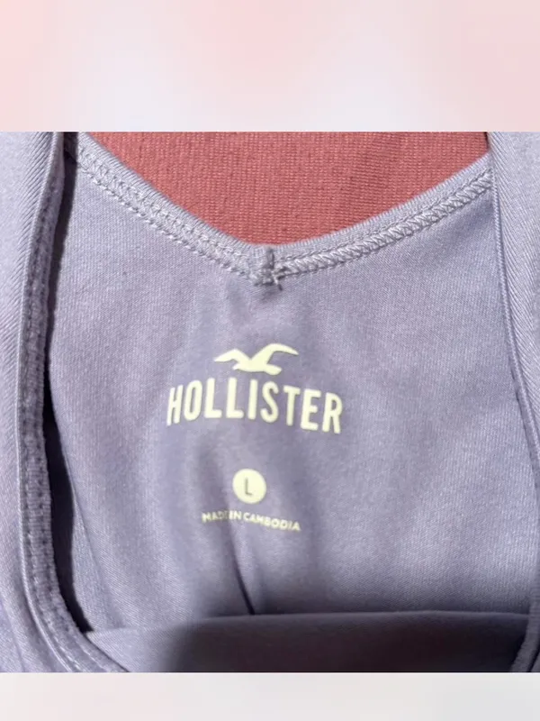 Hollister Purple Tank Top Size Large - Image 2