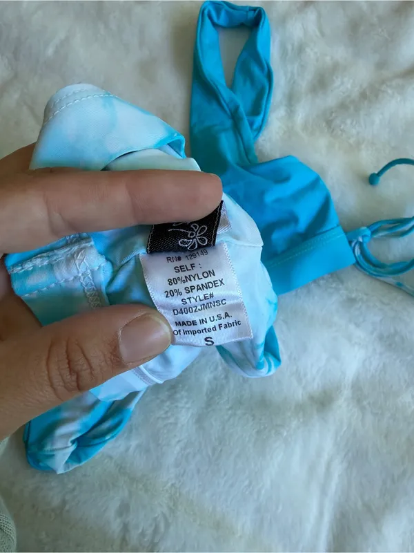 Dippin Daisy’s Swimwear Blue Tie Dye Size Small - Image 8