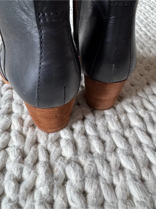 Madewell The Brenner Boot, Black Leather - 7.5 - Image 9