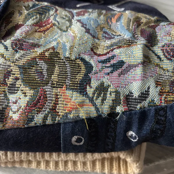 Vintage M patchwork jacket fall staple Blue Size M - Image 11