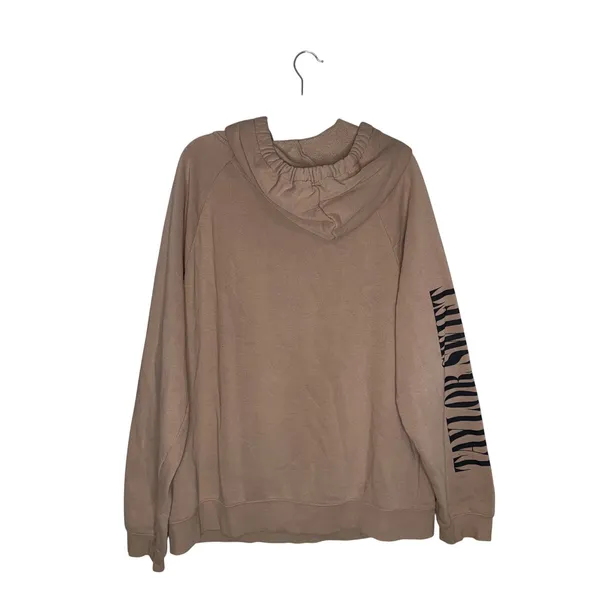 Taylor Swift The Eras Tour Hoodie Women XL Taupe Excellent Graphic Concert Merch - Image 4