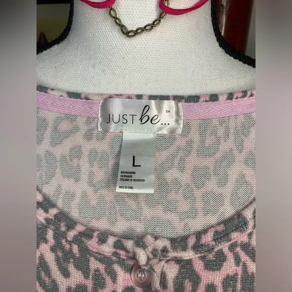 Just Be Pink Animal Print Lounge Set - Image 10