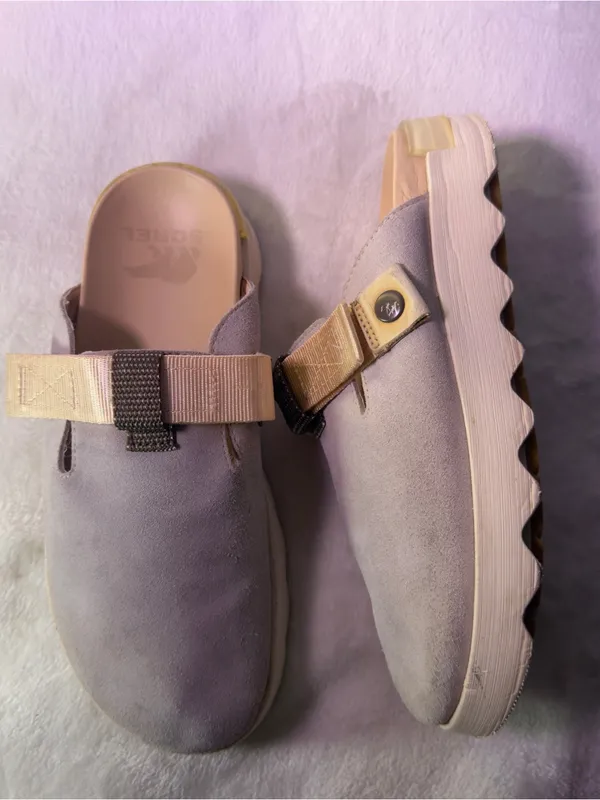 Sorel Women's Taupe Suede Slip-On Clog Mule - Image 8