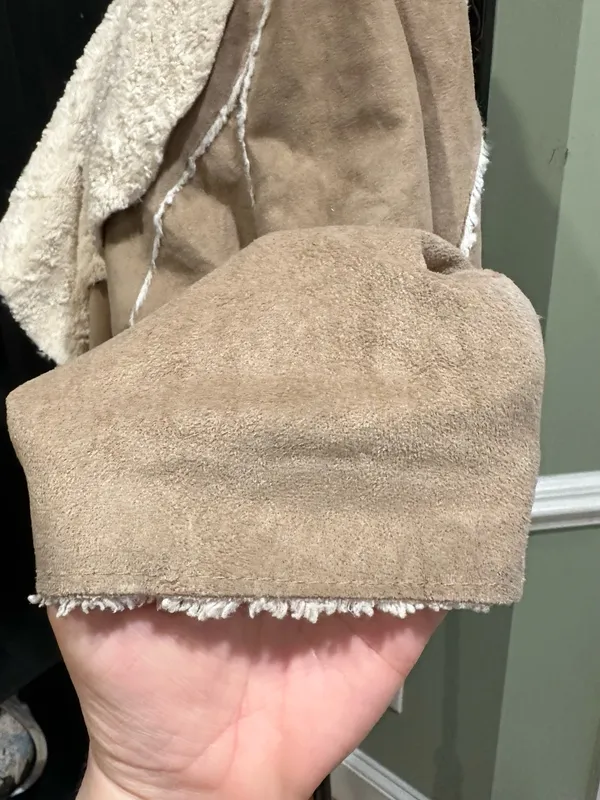 JouJou Tan Faux Shearling Jacket Size XL - Image 8