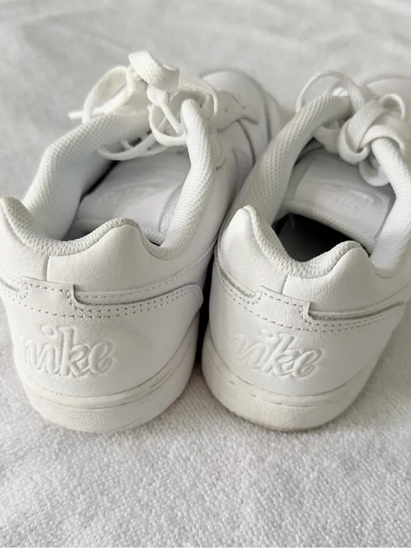 Nike Court Vision Low Triple White Sneakers Women’s Size 8.5 - Image 6