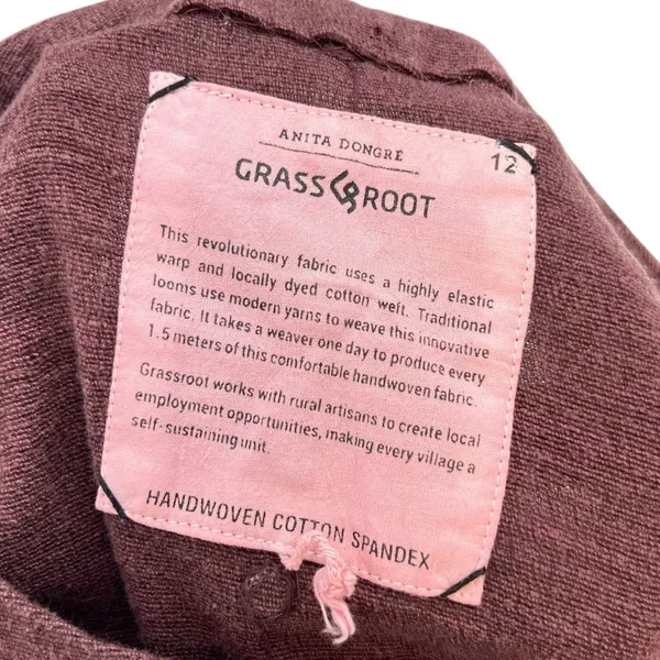 Anita Dongre Grassroots Dress Tank‎ Mirror Detail Cotton Purple Size 12 - Image 9