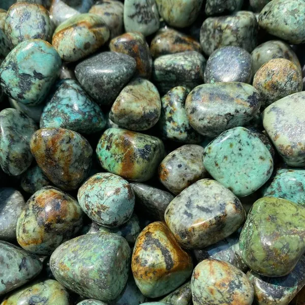 African Green Turquoise Bracelet 7”- 8” - Image 9