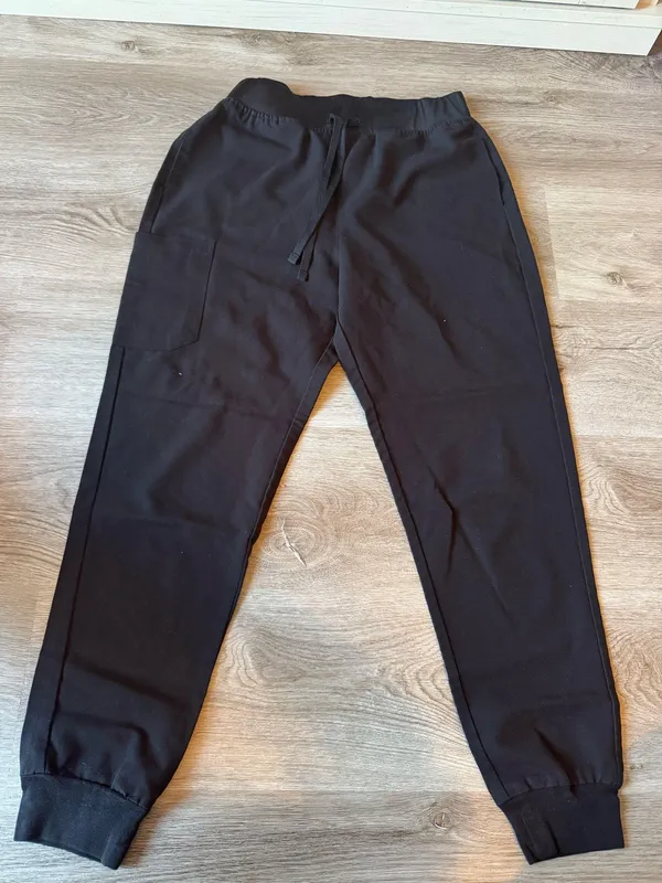 Mandala Scrubs Black High Waisted Jogger Scrub Pants - Image 2