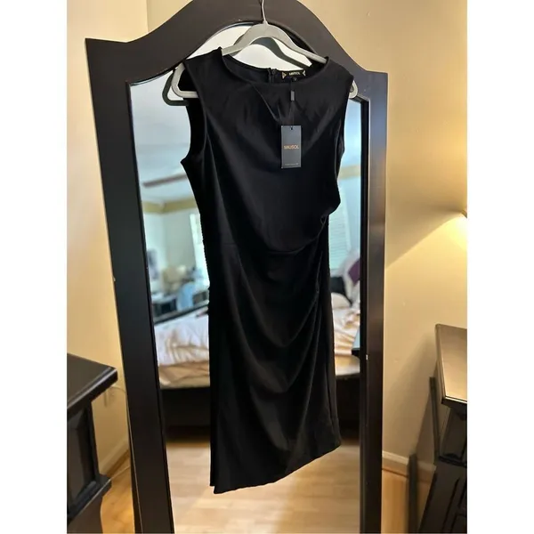 NEW Miusol Retro Ruffle Style Slim Work Pencil Dress M - Image 4
