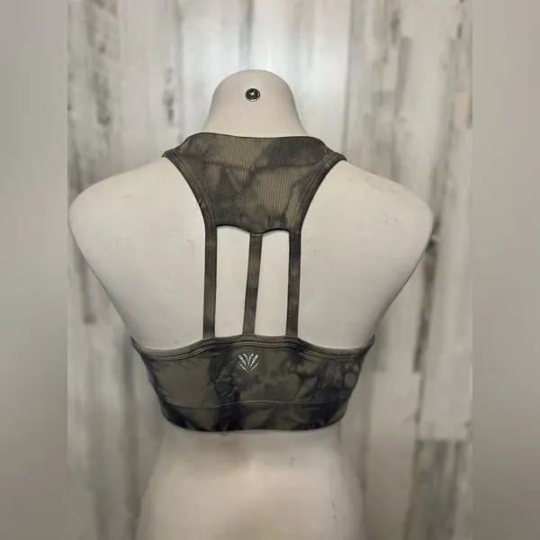 Gray marble print sports bra Gray Size M - Image 3