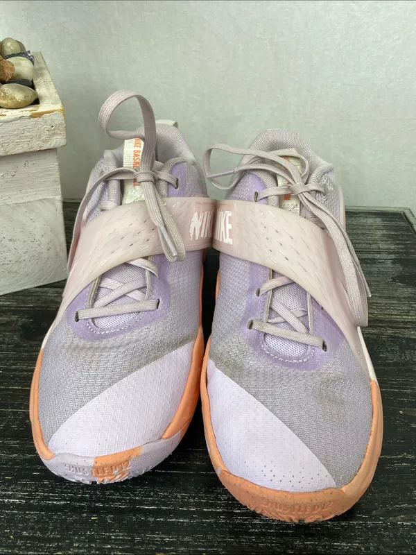 Nike White & Lavender HF6279 Lace Up Athletic Sport Sneaker Shoes 5.5 - Image 3
