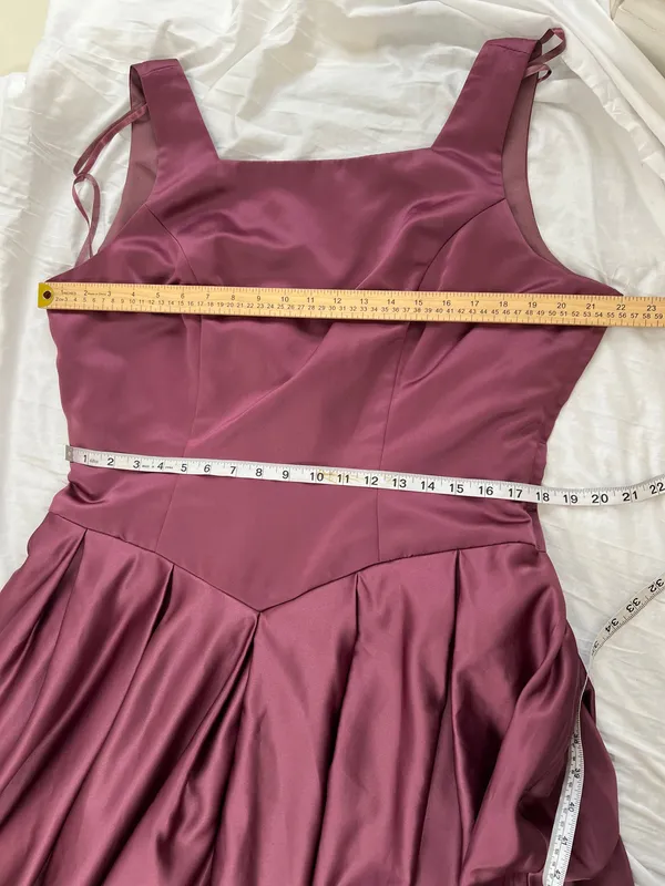 Mary's Bridal Satin A-Line Formal Gown Dress Plum Plus Size 20 NWOT - Image 8