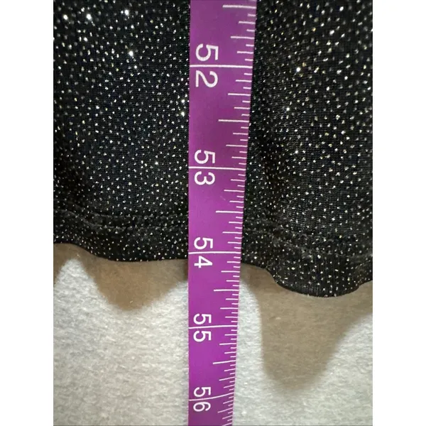 Jump Apparel 9/10 Formal Strapless Black Dress Shimmer Bodycon Prom Evening Y2K - Image 9