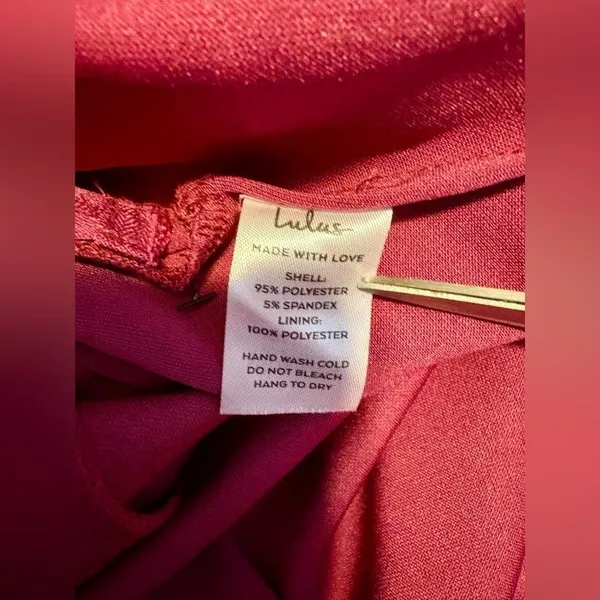Lulus Burgundy So Flirty One Shoulder Cutout Asymmetrical Dress NWT - Image 11