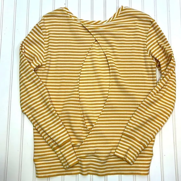 Melrose and Market striped open back top - Image 5