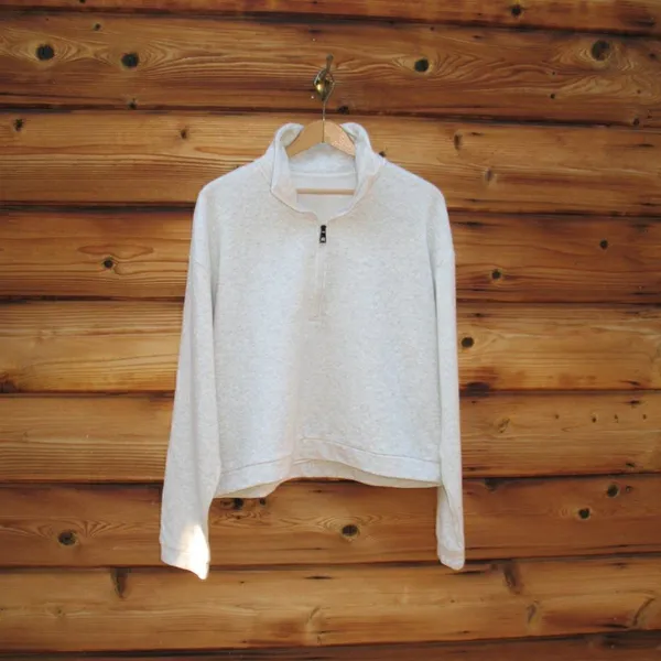 NWOT Zyia Gray Pullover Sweatshirt - Image 2