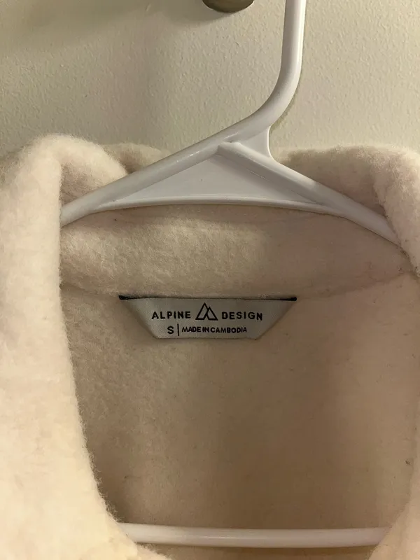 Alpine Design Fleece White Jacket - Image 4