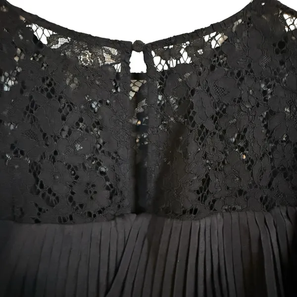 J.Crew Black Lace Tiered Ruffle Long Sleeve Blouse Romantic Chic Women’s Size 6 - Image 6