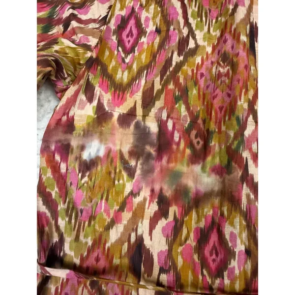 Dear John Dress Womens XS Geometric‎ Maxi 3/4 Sleeve Boho Tiered Layered - Image 8