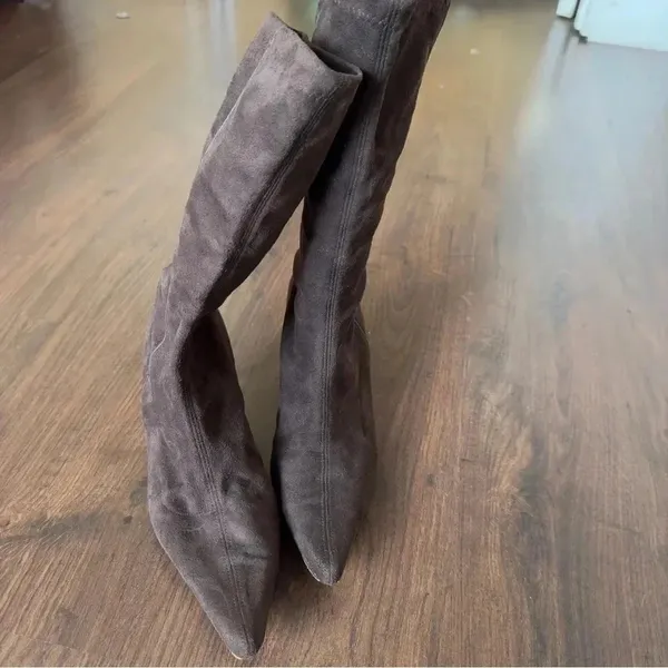 Joseph - Brown Stretch Womens Boots Size 8.5 - Image 6