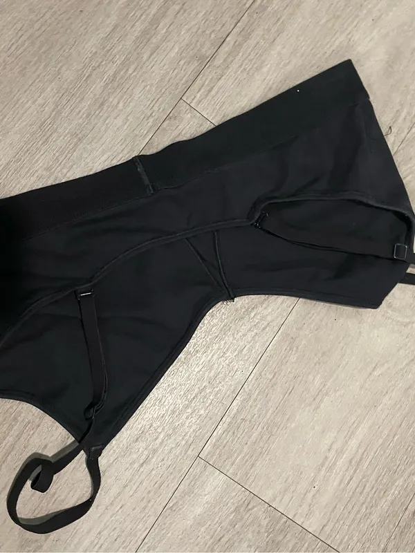 Calvin Klein Black Bralette with White Logo Band - Image 2