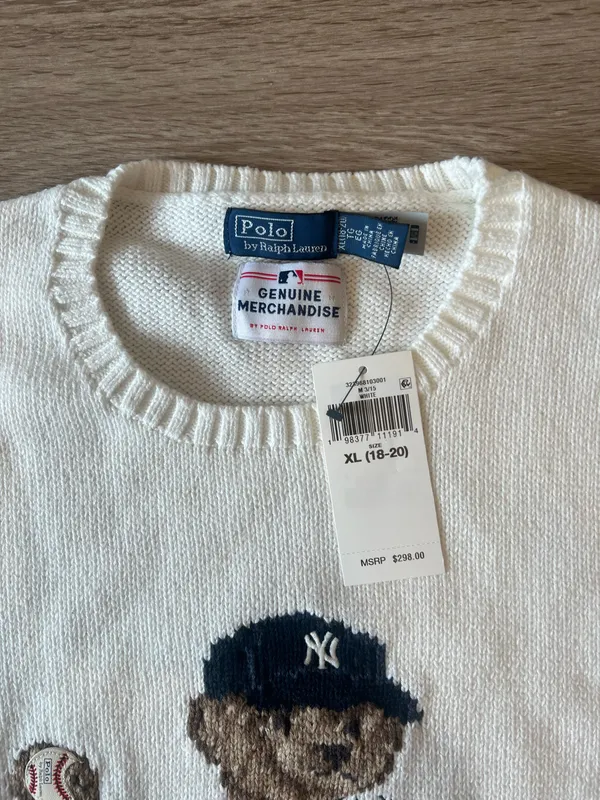 Ralph Lauren Yankees Bear Sweater - Image 2