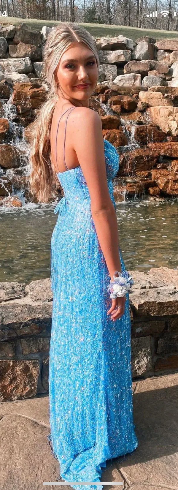 Purple Prom Dress Size 0 - Image 2