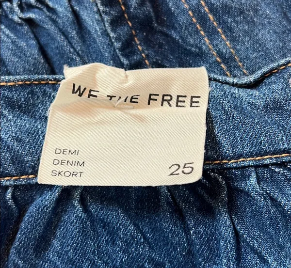 Free People Denim Mini Skort - Image 4