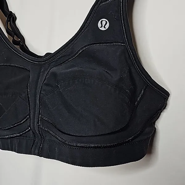 Lululemon athletica black sports bra workout gym training running size Small - Image 2