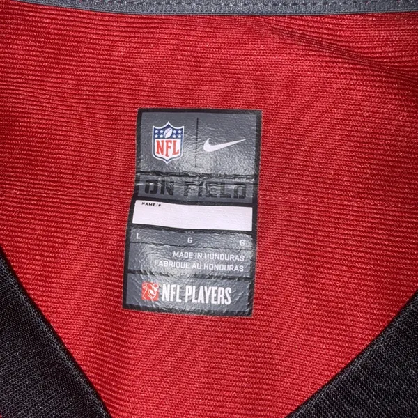Atlanta Falcons Matt Ryan #2 Super Bowl LI NFL Football Nike Red Jersey Sz Large - Image 8