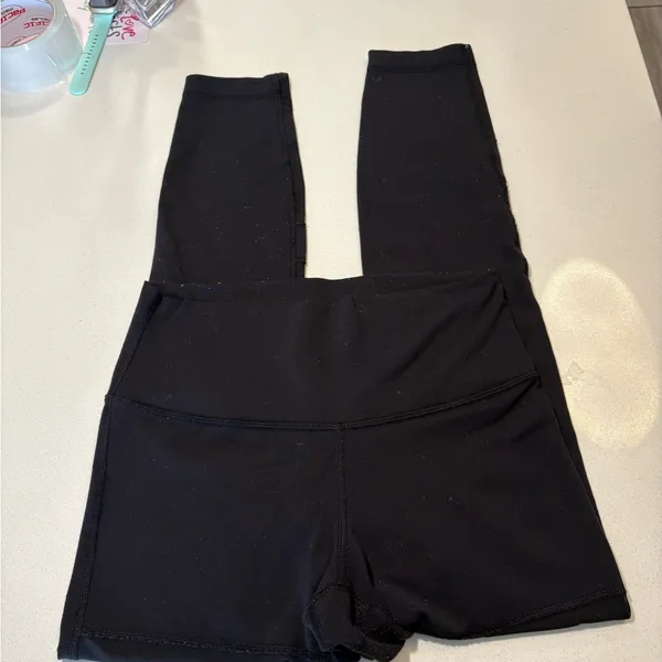 Lululemon black mesh leggings (flawed) size 4. - Image 2