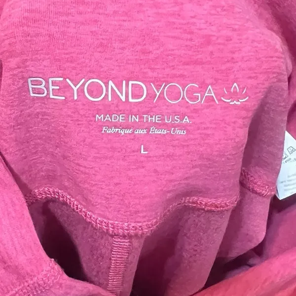 Beyond Yoga Caught In The‎ Midi High Waisted Legging Pink Punch Heather Size L - Image 10