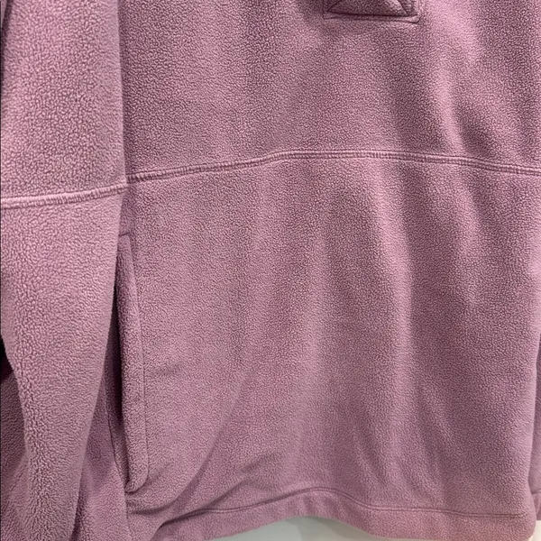 Nike Therma-FIT One Women’s Purple Oversized Long-Sleeve Fleece Top Sweater Sz M - Image 4