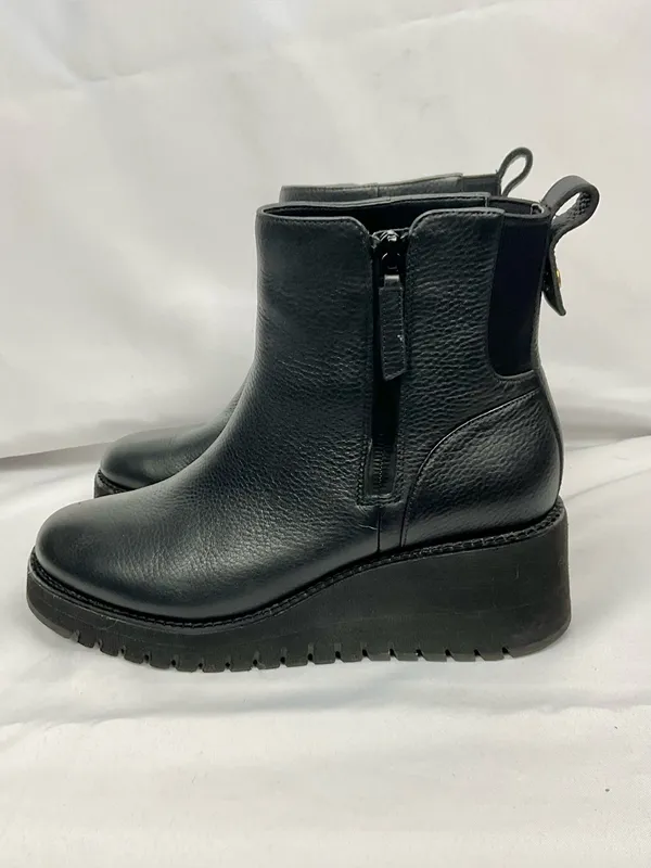 Cole Haan ZERØGRAND City Wedge Chelsea Boots Sz 6.5 Booties Leather Side-Zip - Image 2
